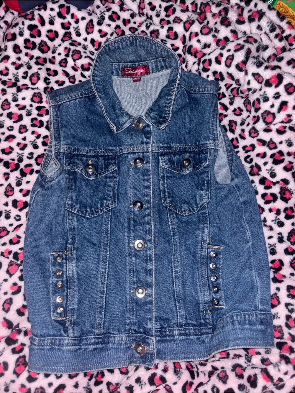 Denim Womens Jean Vest - Blue